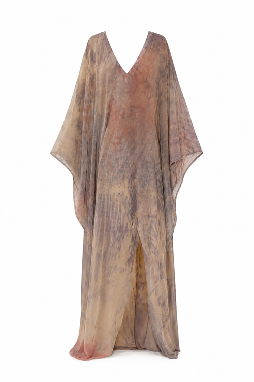 Crepe de Chine Veil Kaftan