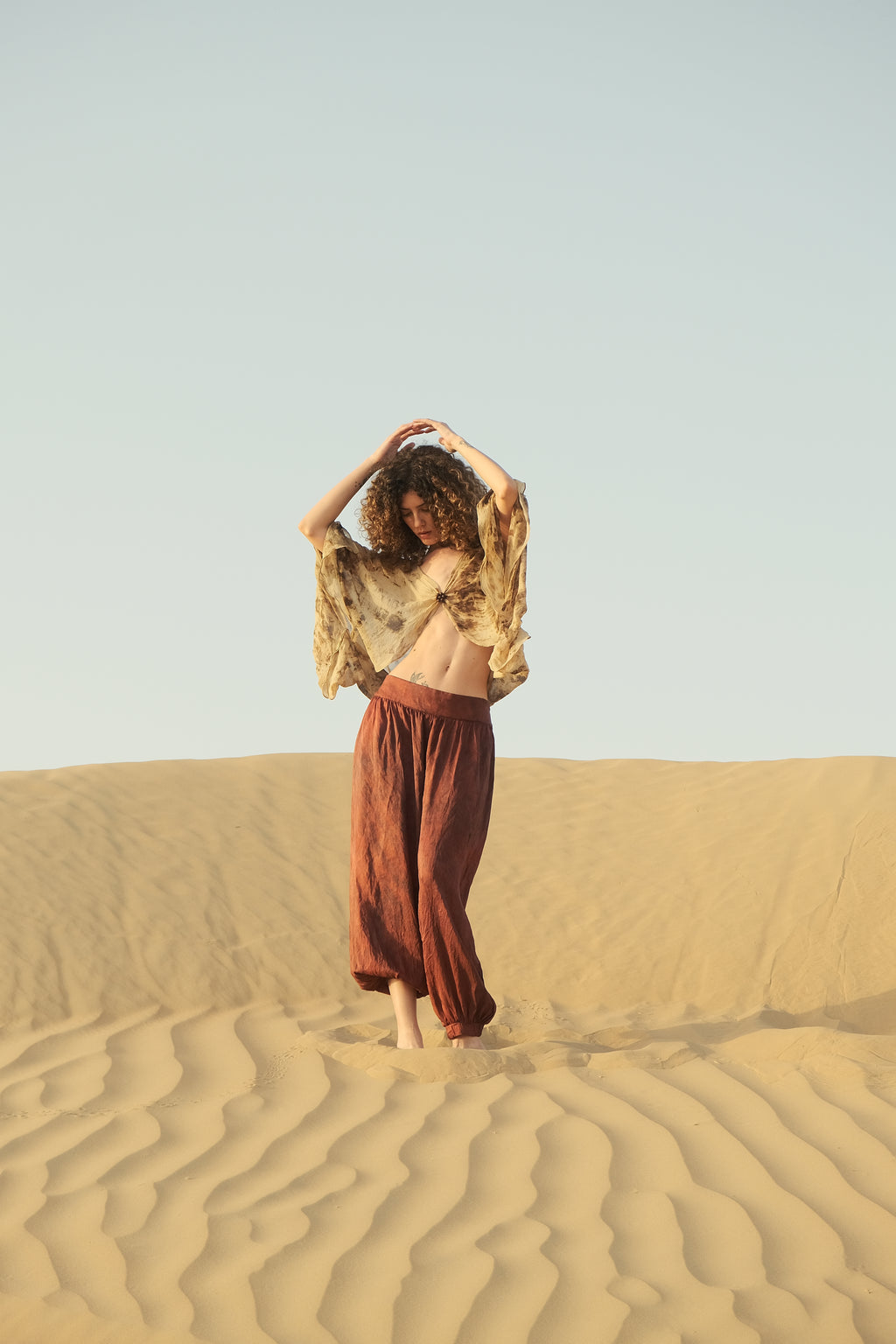Madder Silk Dupion Balloon Pant