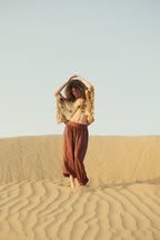 Madder Silk Dupion Balloon Pant
