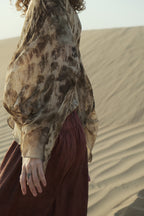 Silk Georgette Tagua Cape