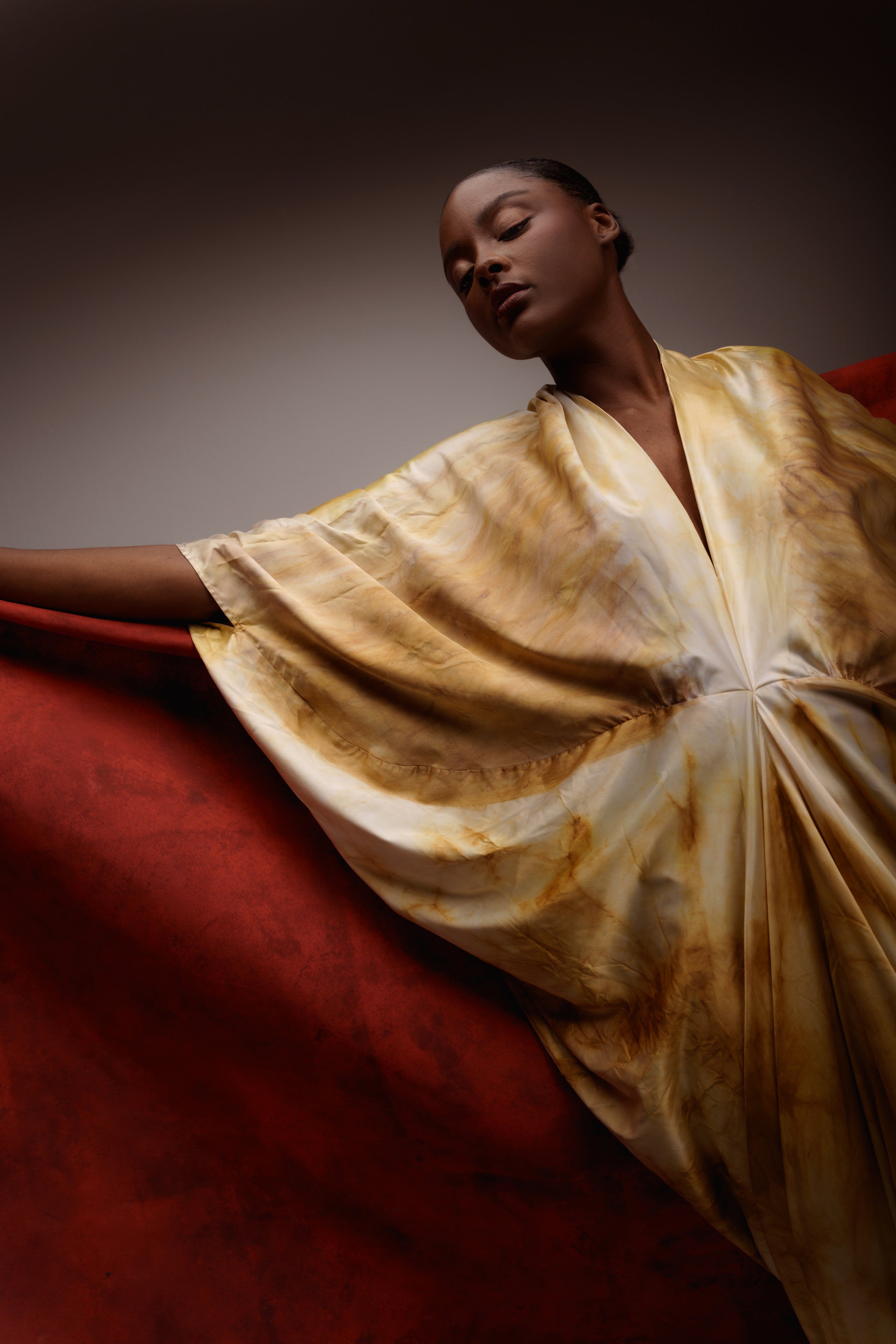 Eclipse Silk Jacquard Kaftan