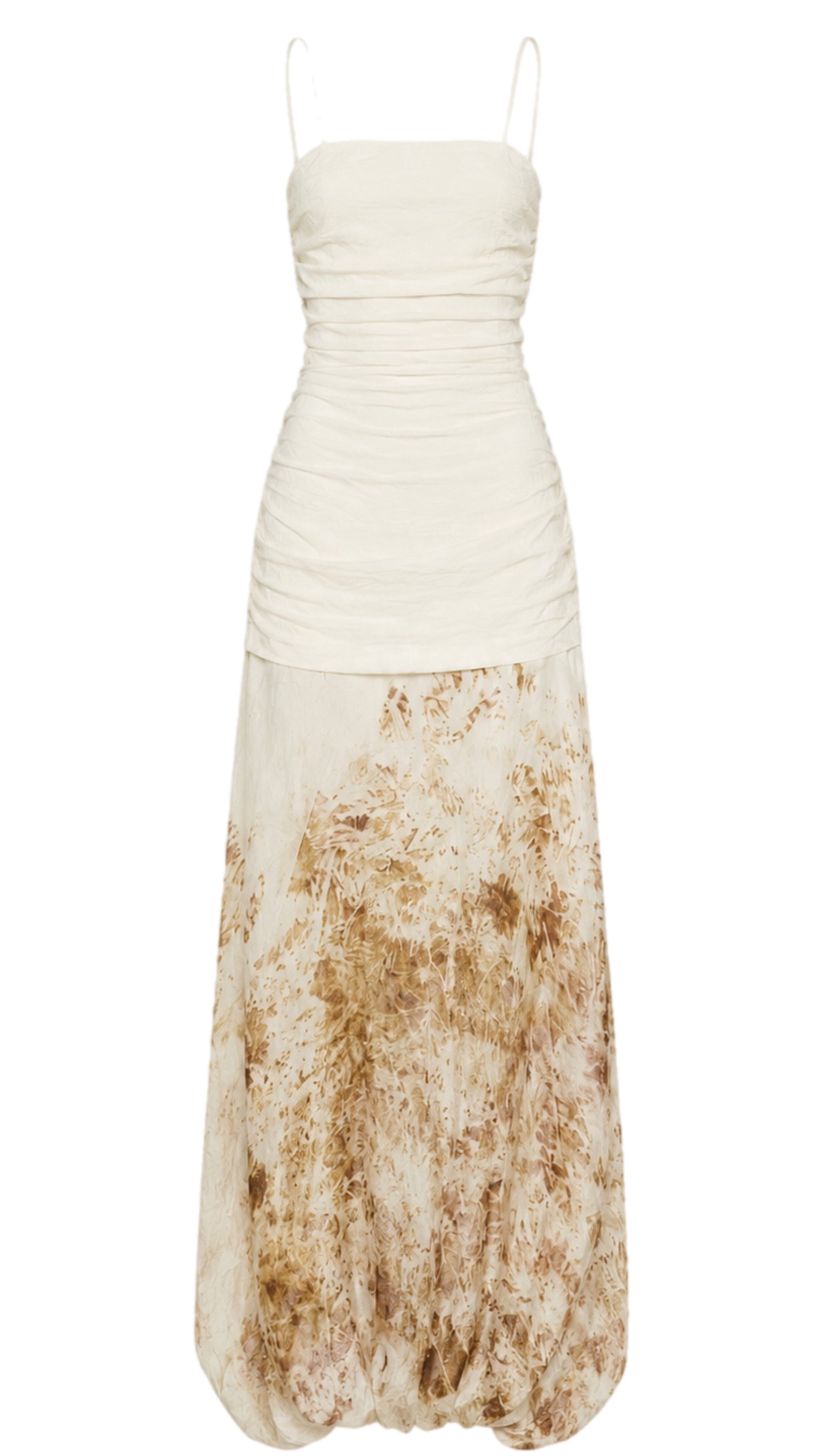 Draped Silk Twill Jumpsuit